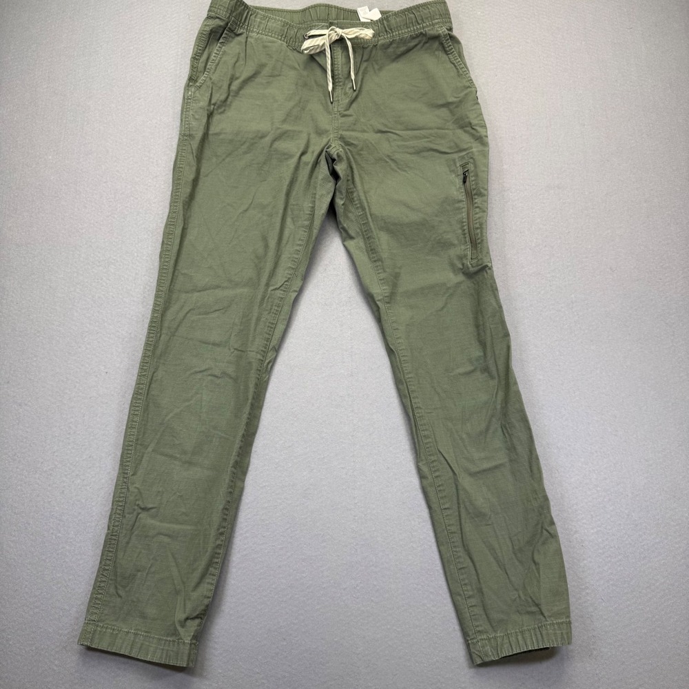 Vuori Ripstop Pant Army Green VW401 Stretch Cotton Cargo Hiking Size Medium